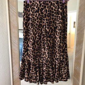 NWT - Cheetah bell bottom pants